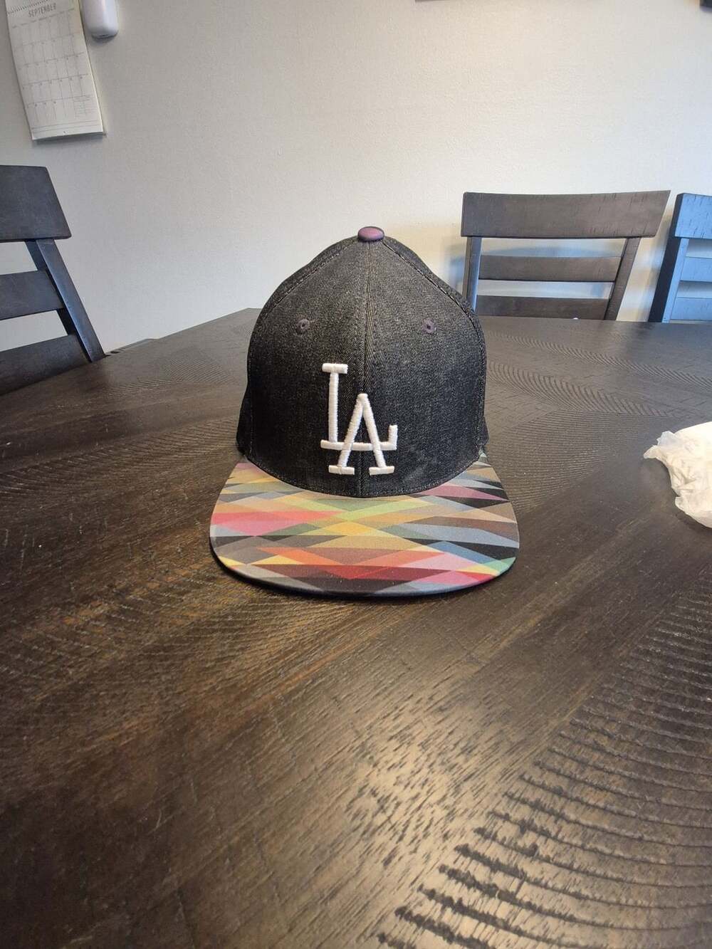 American Needle Los Angeles Dodgers Cooperstown Black Denim Snapback Hat